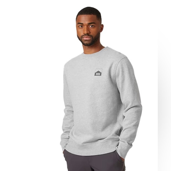 Helly Hansen Men's Nord Graphic Crew Sweatshirt Grey - Picture 1 of 9